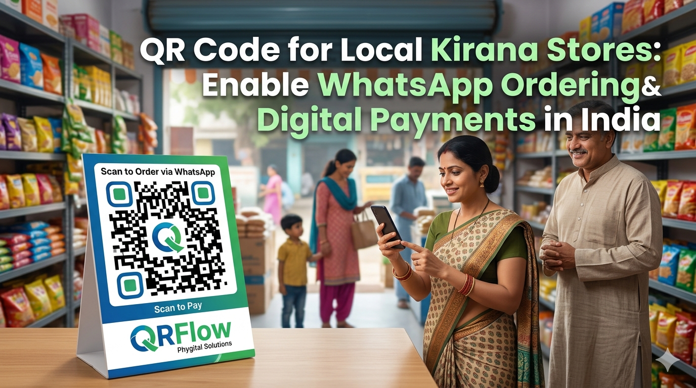 QR Code for Local Kirana Stores: Enable WhatsApp Ordering & Digital Payments in India